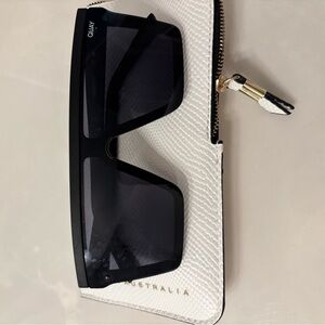 Quay Black Sunglasses with White Case